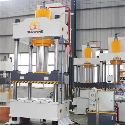 Hydraulische Presse aus mattiertem Material und Pulverschleifscheibe